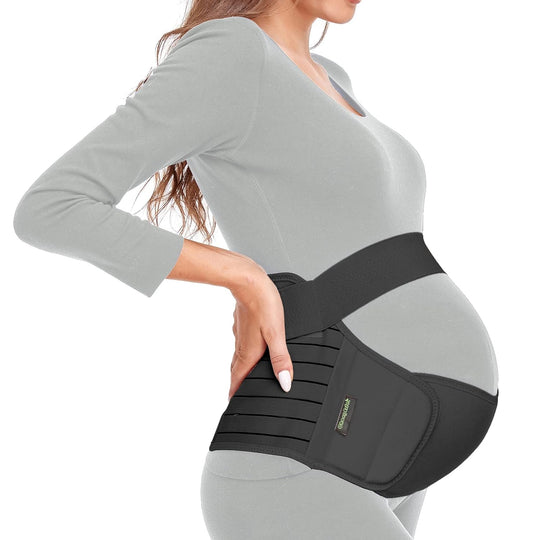 Maternity Belt 3-in-1 Pregnancy Support Band | Belly, Back, Pelvic & Hip Pain Relief Brace | Adjustable Prenatal Belly Support for Pregnant Women
