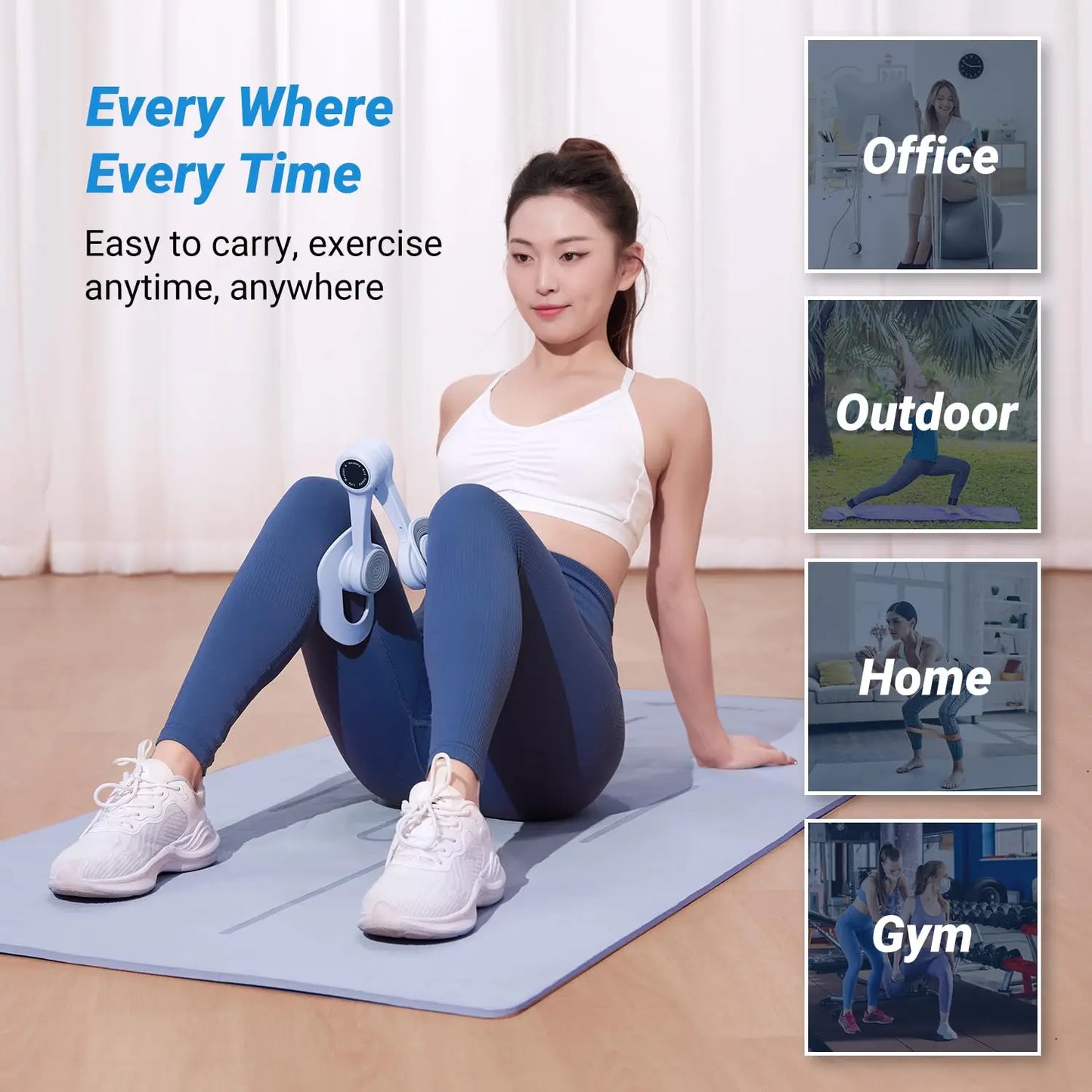 Thigh Trainer – Pelvic Floor & Inner Thigh Exercise Device for Home Workout and Postpartum Recovery