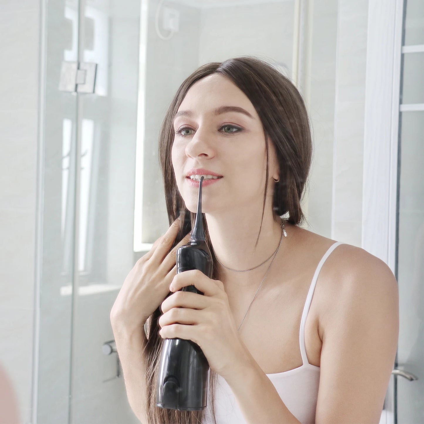 Water Flosser 5020E – 300ML Portable Rechargeable Oral Irrigator for Deep Teeth Cleaning & Gum Health