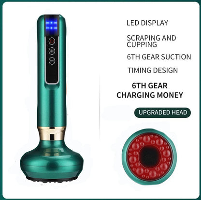Intelligent Electric Cupping & Guasha Massager – 6-Speed Vacuum Slimming and Detox Therapy Device