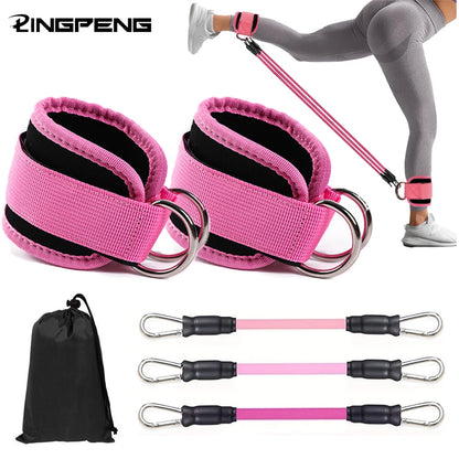 Ankle Straps Resistance Bands Set – Fitness Workout Equipment for Legs, Hips & Glutes Strength Training