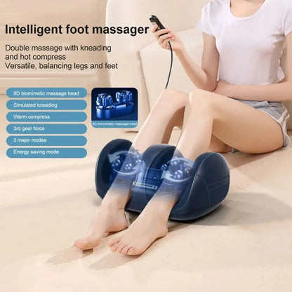 Extra Big Electric Foot Massager – Shiatsu Kneading with Heat Therapy for Foot, Calf & Leg Muscle Relaxation