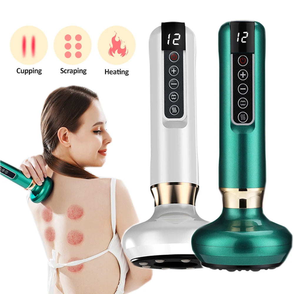Intelligent Electric Cupping & Guasha Massager – 6-Speed Vacuum Slimming and Detox Therapy Device