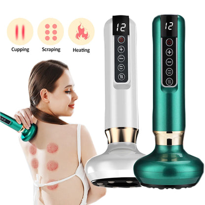Intelligent Electric Cupping & Guasha Massager – 6-Speed Vacuum Slimming and Detox Therapy Device