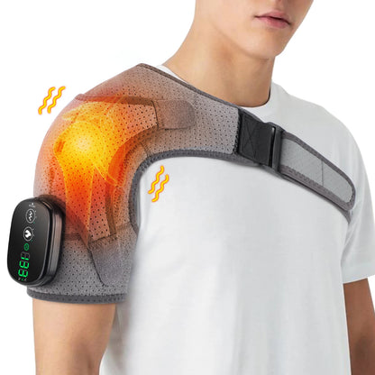 Electric Shoulder Heating Pad – 3-Mode Vibration & Hot Compress Therapy for Pain Relief and Relaxation