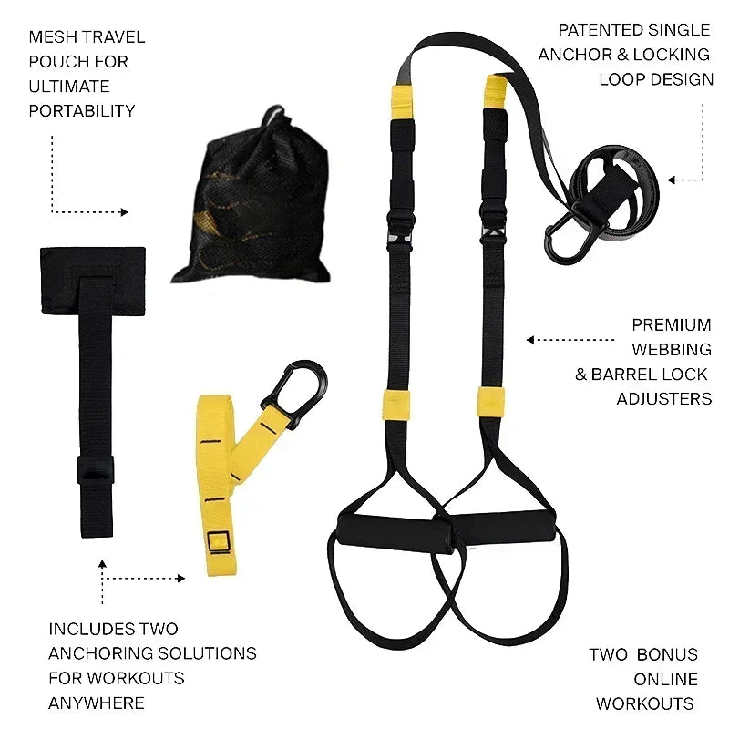TRX GO Home Gym Suspension Trainer | Portable Full-Body Workout System for Strength, Core & Bodyweight Training at Home or Travel