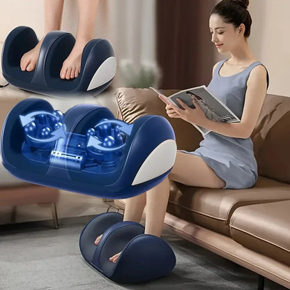 Extra Big Electric Foot Massager – Shiatsu Kneading with Heat Therapy for Foot, Calf & Leg Muscle Relaxation