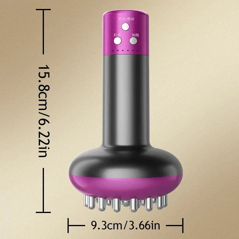 Electric Microcurrent Body Massage Brush – Lymphatic Drainage & Anti-Cellulite Guasha Therapy Device