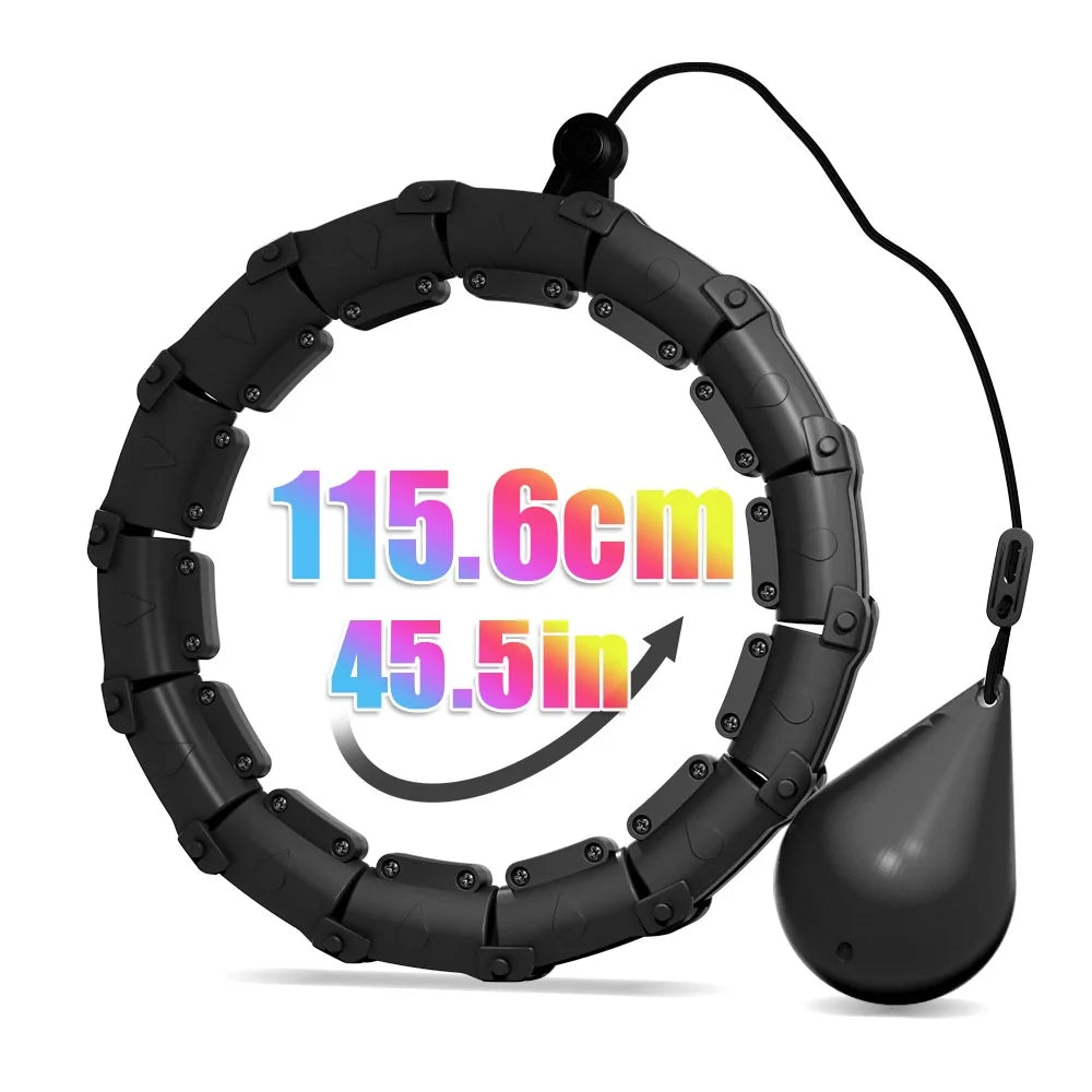 Detachable Weighted Hula Hoop – Non-Falling Slimming Fitness Ring for Waist Training & Fat Burning