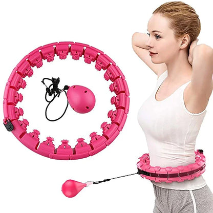 Detachable Weighted Hula Hoop – Non-Falling Slimming Fitness Ring for Waist Training & Fat Burning