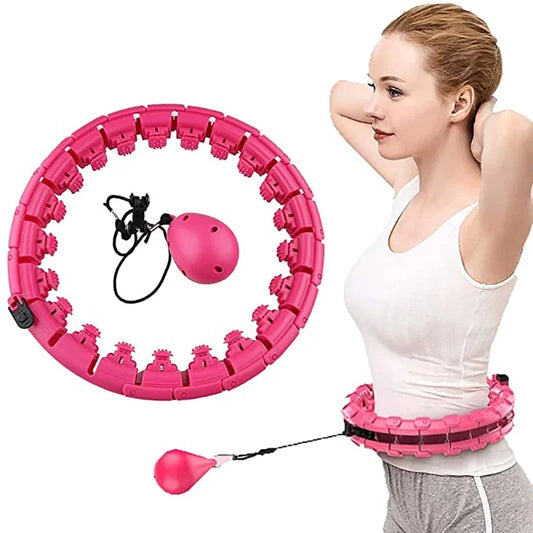 Detachable Weighted Hula Hoop – Non-Falling Slimming Fitness Ring for Waist Training & Fat Burning