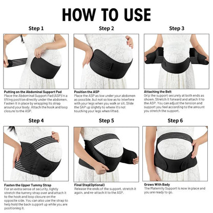Maternity Support Belt – Adjustable Belly & Waist Care Band for Pregnancy Comfort and Baby Protection