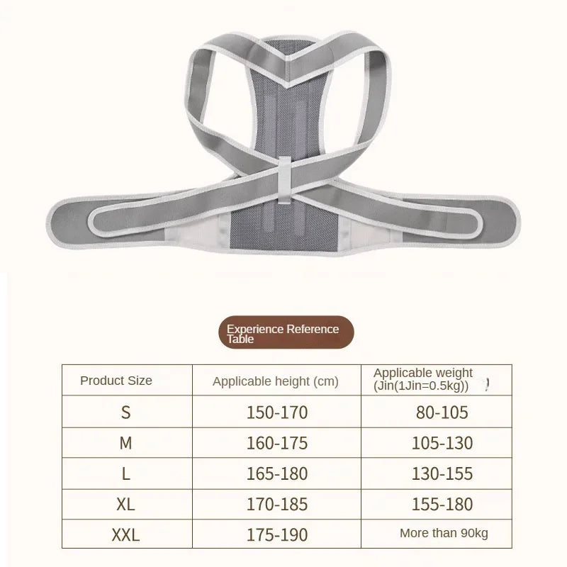 Posture Corrector Brace – Humpback Girdle Keel Spine Support for Scoliosis, Lumbar & Shoulder Alignment