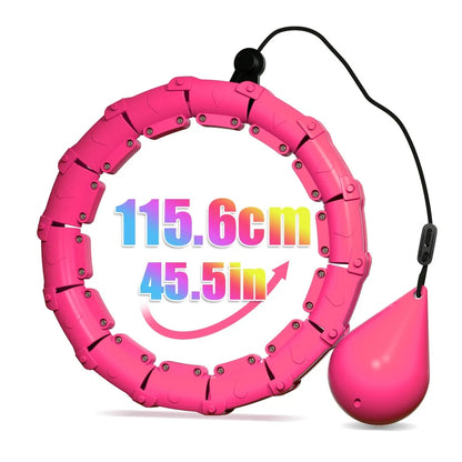 Detachable Weighted Hula Hoop – Non-Falling Slimming Fitness Ring for Waist Training & Fat Burning