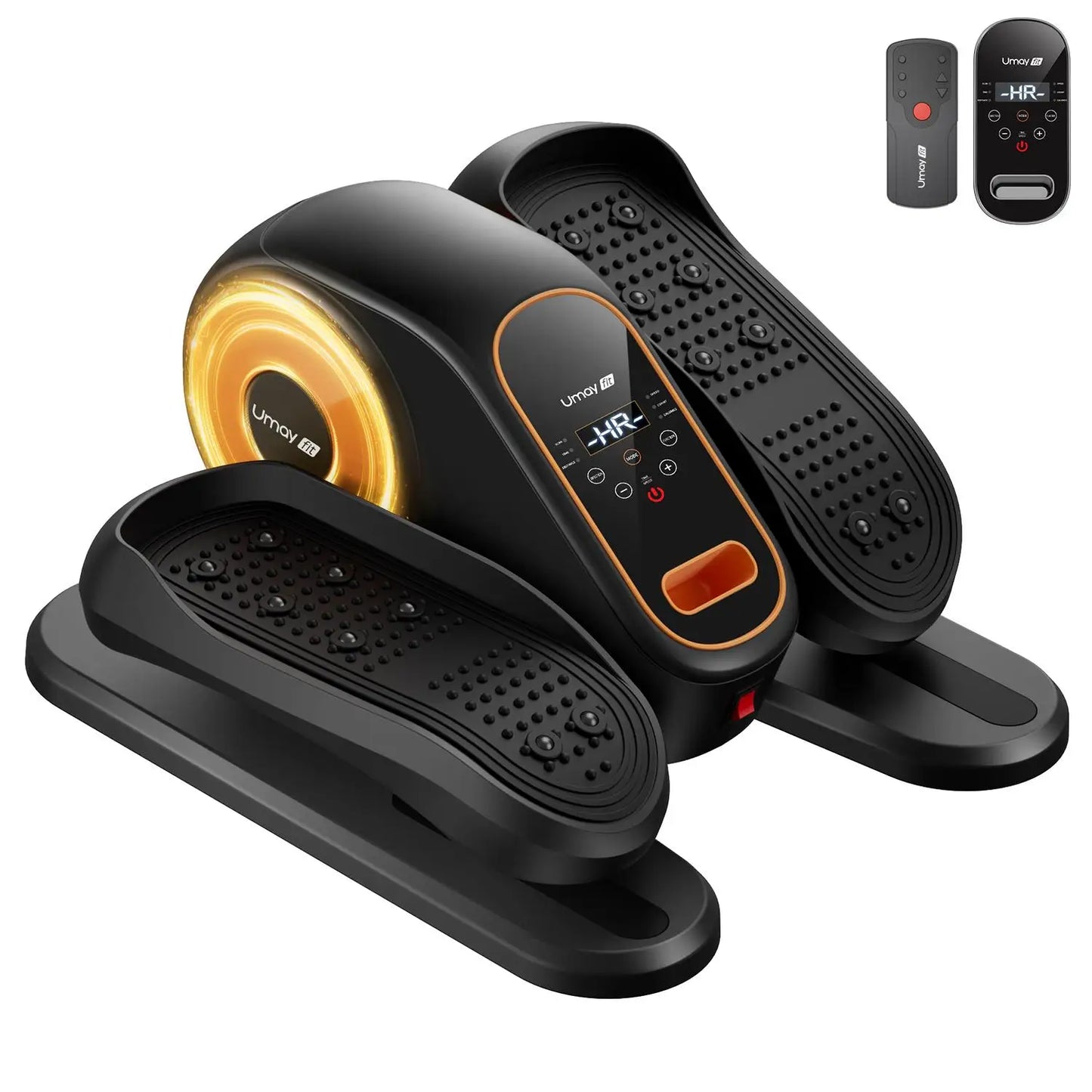 Under Desk Elliptical Machine with Remote Control – Mini Electric Leg Exerciser, Compact Seated Pedal Trainer for Home Office & Seniors