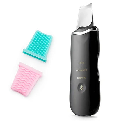 Ultrasonic Skin Scrubber & Blackhead Remover – Deep Pore Cleaner & Facial Ion Peeling Device