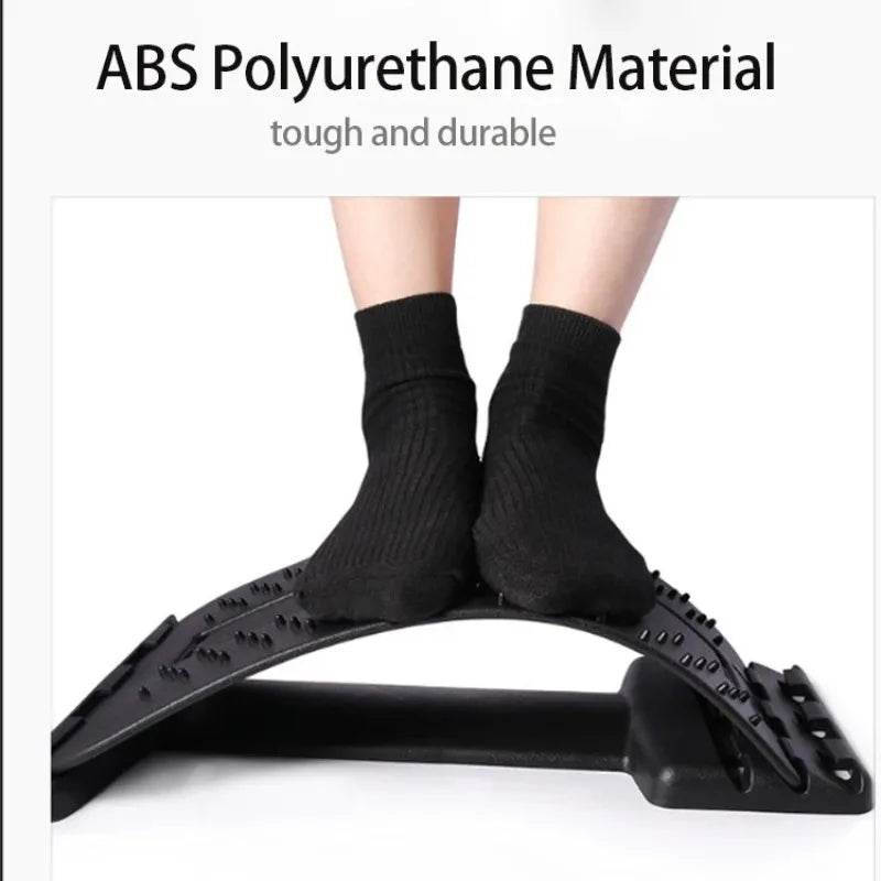 Back Stretcher for Back Pain Relief – Multi-Level Lumbar Support Board with Acupressure & Magnetic Therapy