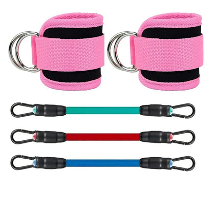 Ankle Straps Resistance Bands Set – Fitness Workout Equipment for Legs, Hips & Glutes Strength Training