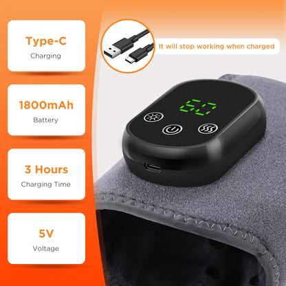 Electric Ankle Massager – Heated Vibration Therapy Wrap for Foot and Joint Pain Relief