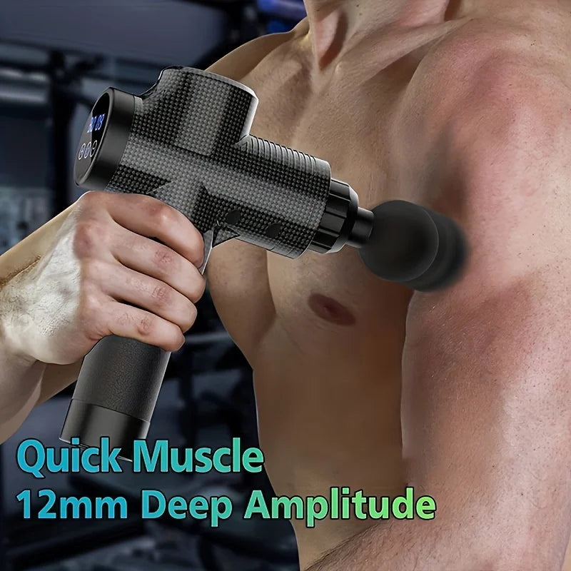 30-Level Deep Tissue Massage Gun – Fascia & Muscle Relaxation Device for Full-Body Recovery