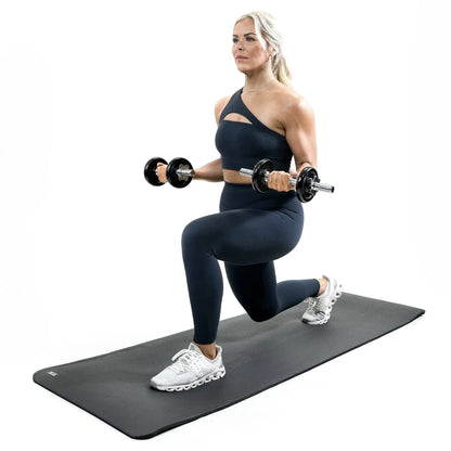 12mm Thick NBR Yoga Mat for Fitness | Non-Slip Wide Exercise Mat with Carry Strap | High-Density Cushioning for Home Gym & Workouts