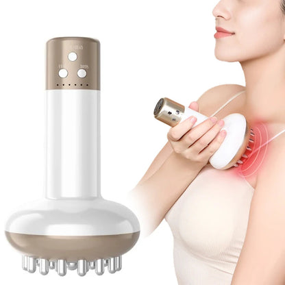Electric Microcurrent Body Massage Brush – Lymphatic Drainage & Anti-Cellulite Guasha Therapy Device