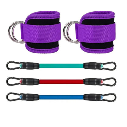 Ankle Straps Resistance Bands Set – Fitness Workout Equipment for Legs, Hips & Glutes Strength Training