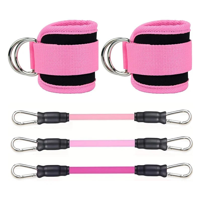 Ankle Straps Resistance Bands Set – Fitness Workout Equipment for Legs, Hips & Glutes Strength Training