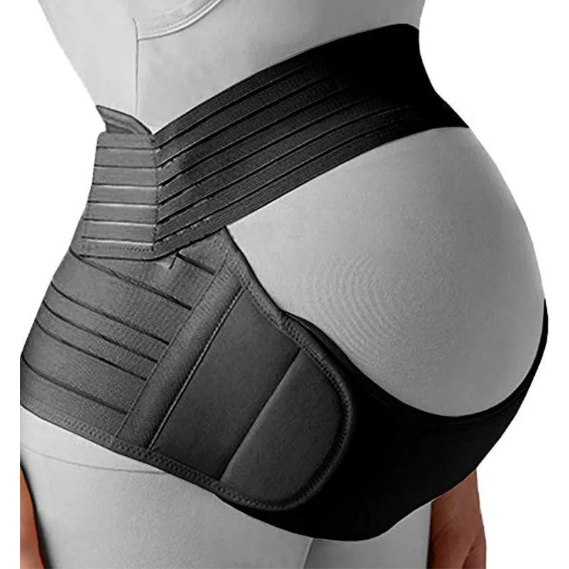 Maternity Belt 3-in-1 Pregnancy Support Band | Belly, Back, Pelvic & Hip Pain Relief Brace | Adjustable Prenatal Belly Support for Pregnant Women