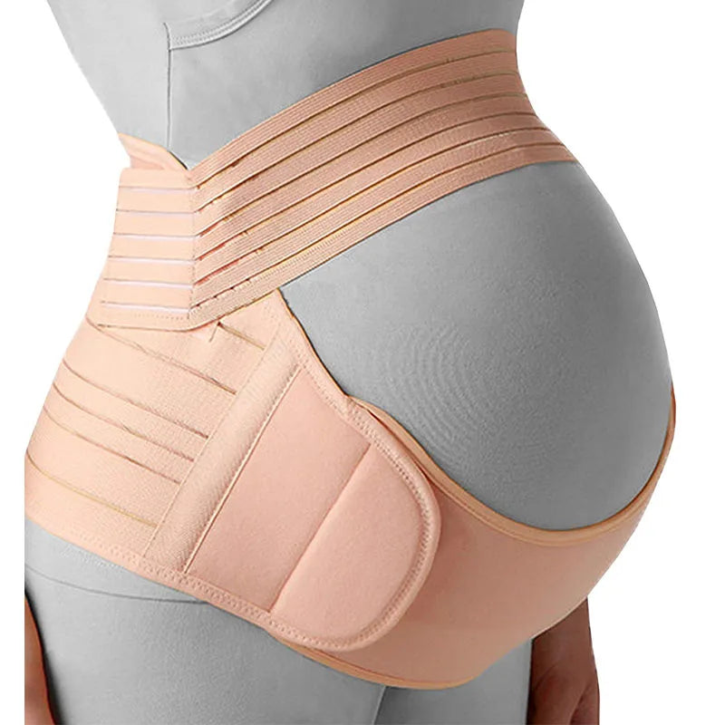 Maternity Belt 3-in-1 Pregnancy Support Band | Belly, Back, Pelvic & Hip Pain Relief Brace | Adjustable Prenatal Belly Support for Pregnant Women